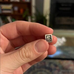Silver Letter E Pandora Charm